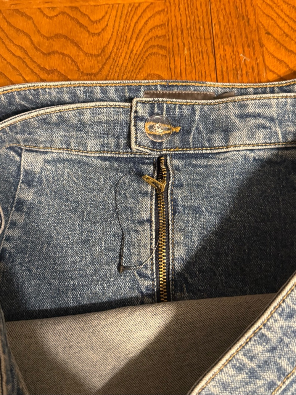 Torrid Wrap A-Line Denim Jean Skort in Blue Sz 14 NWT - Picture 7 of 15